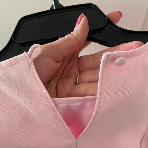 Revolve Likely Light Pink Cut Out Back Ruffle Dress - Picture 10 of 10